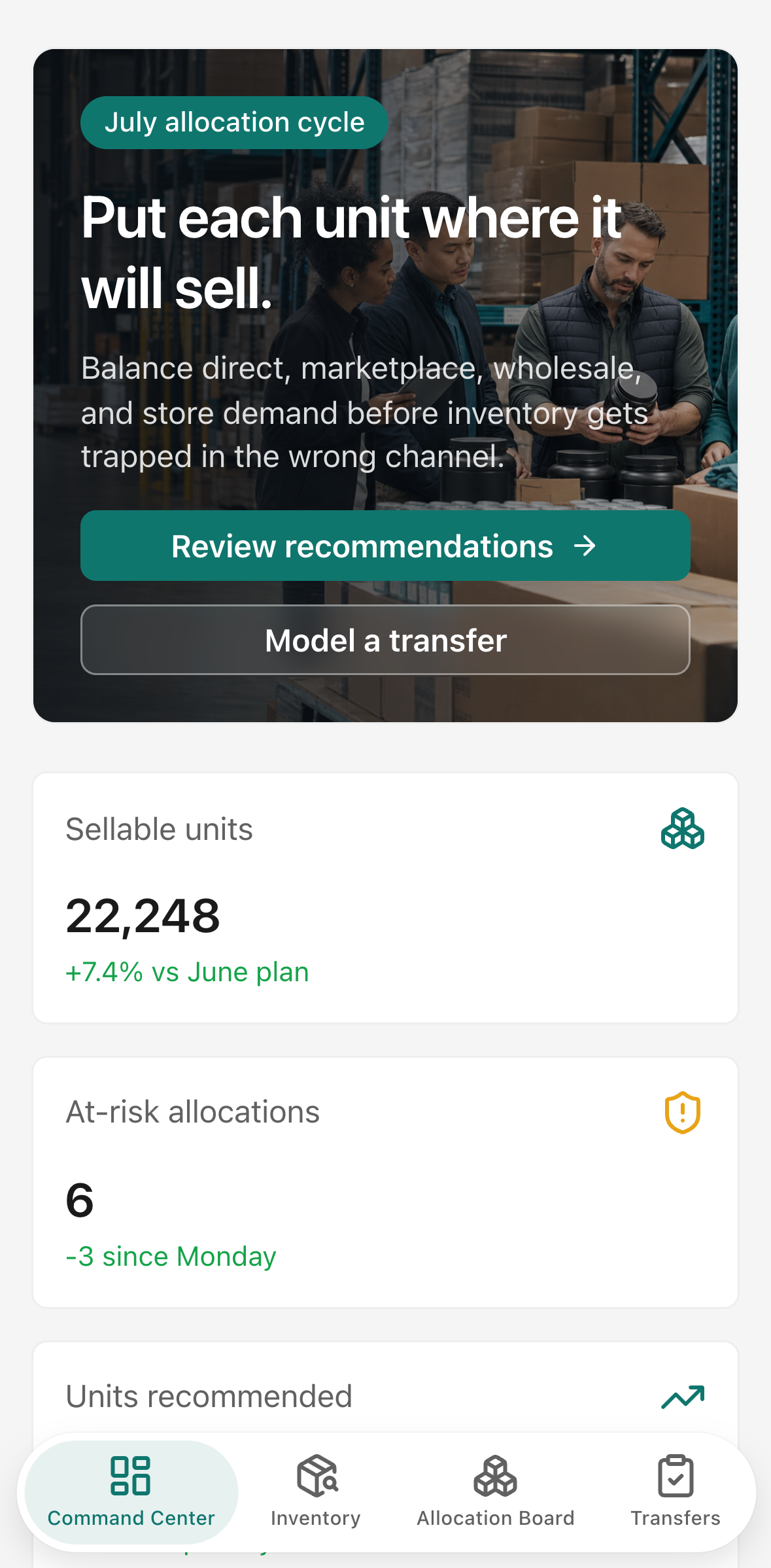 Channel Allocation Studio — mobile screenshot