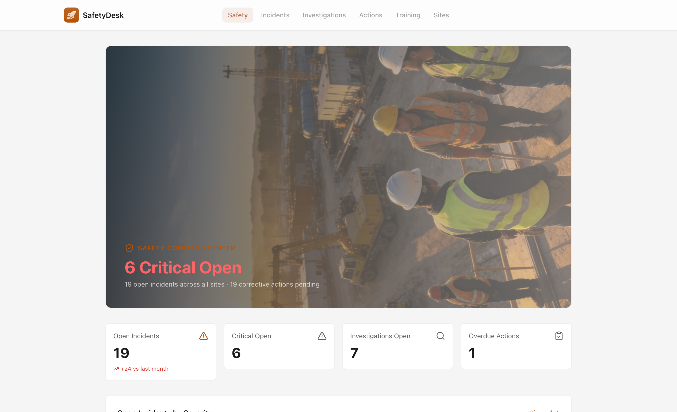 SafetyDesk — desktop screenshot