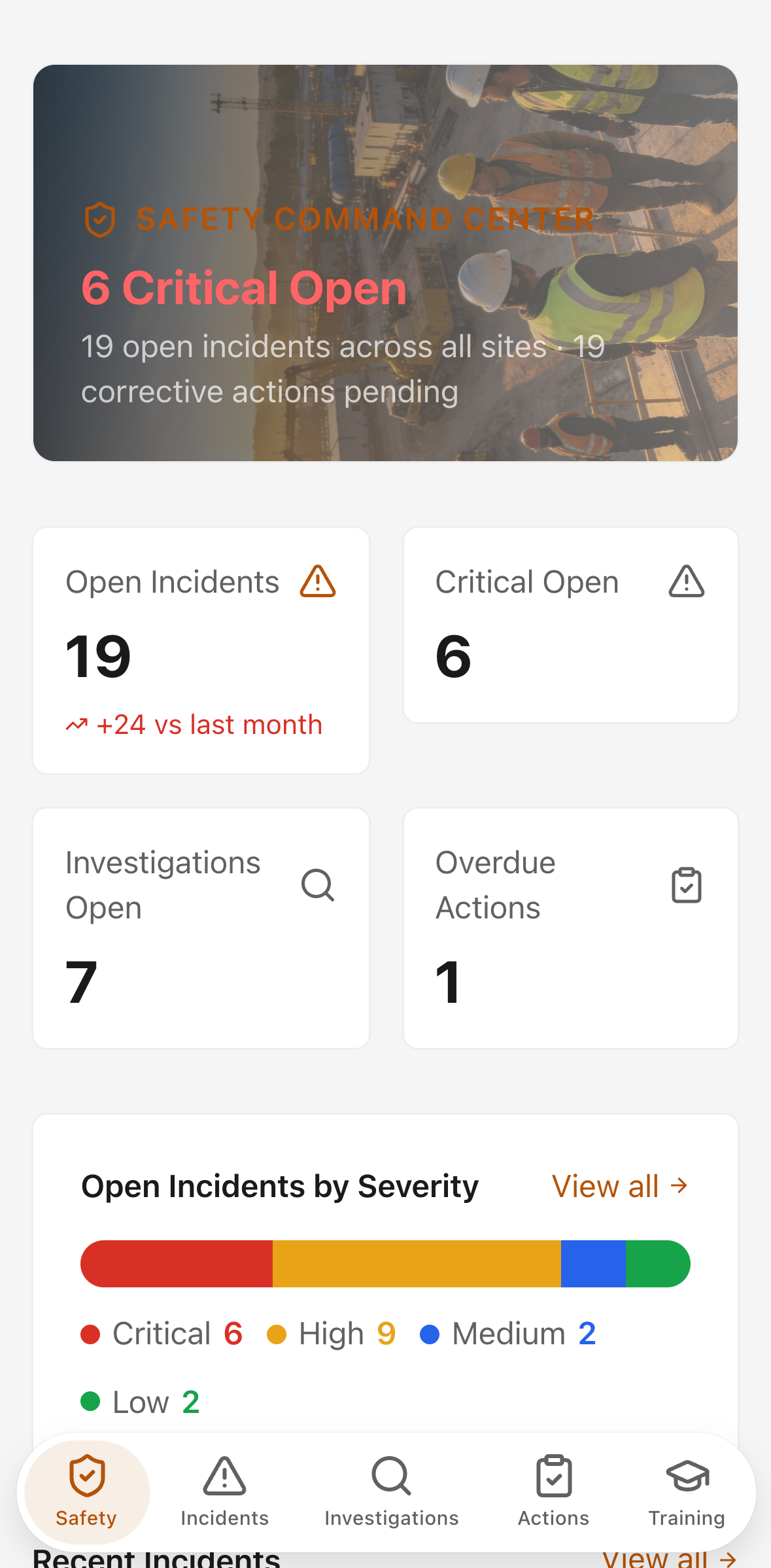 SafetyDesk — mobile screenshot