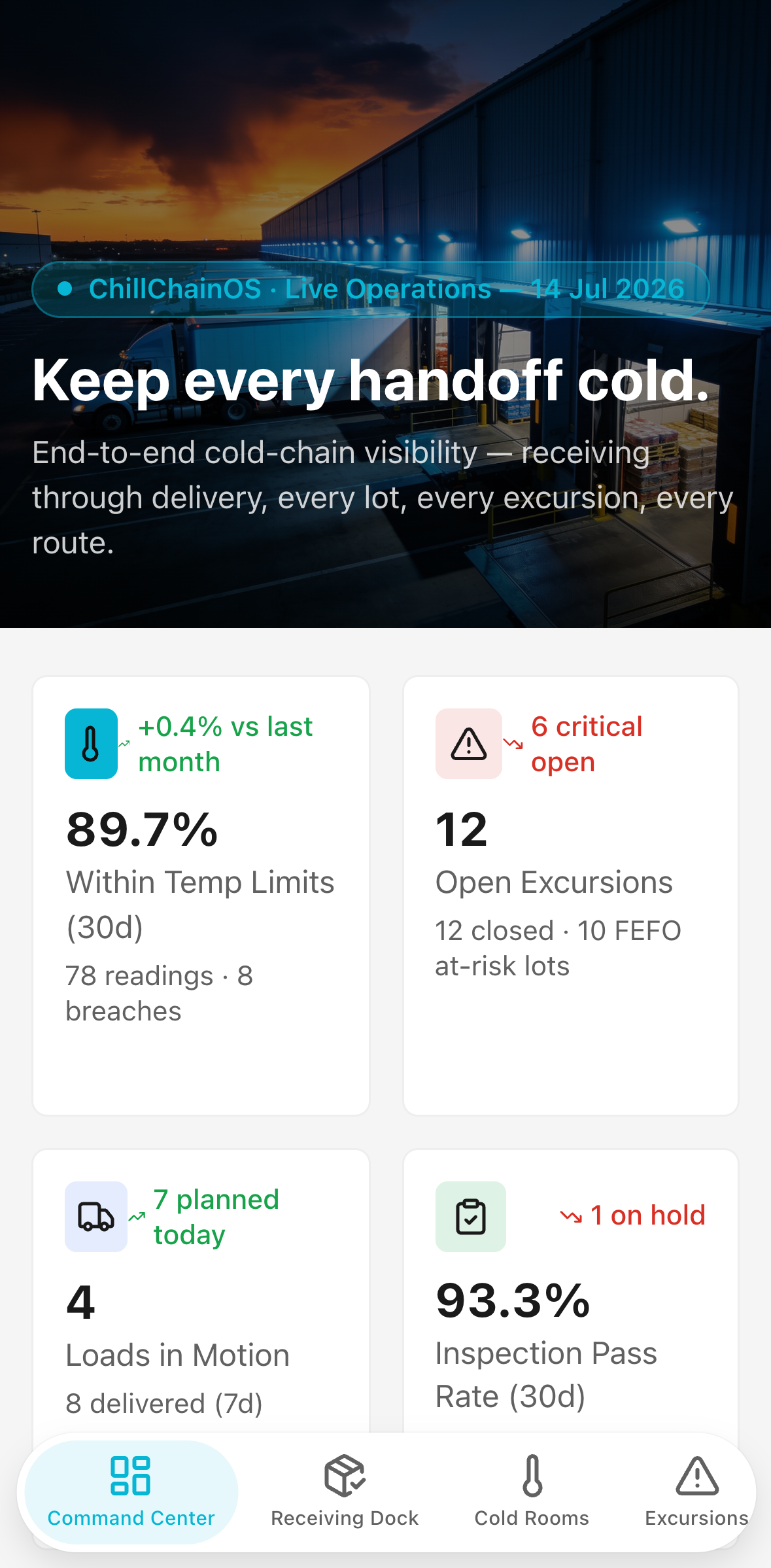 ChillChain OS — mobile screenshot
