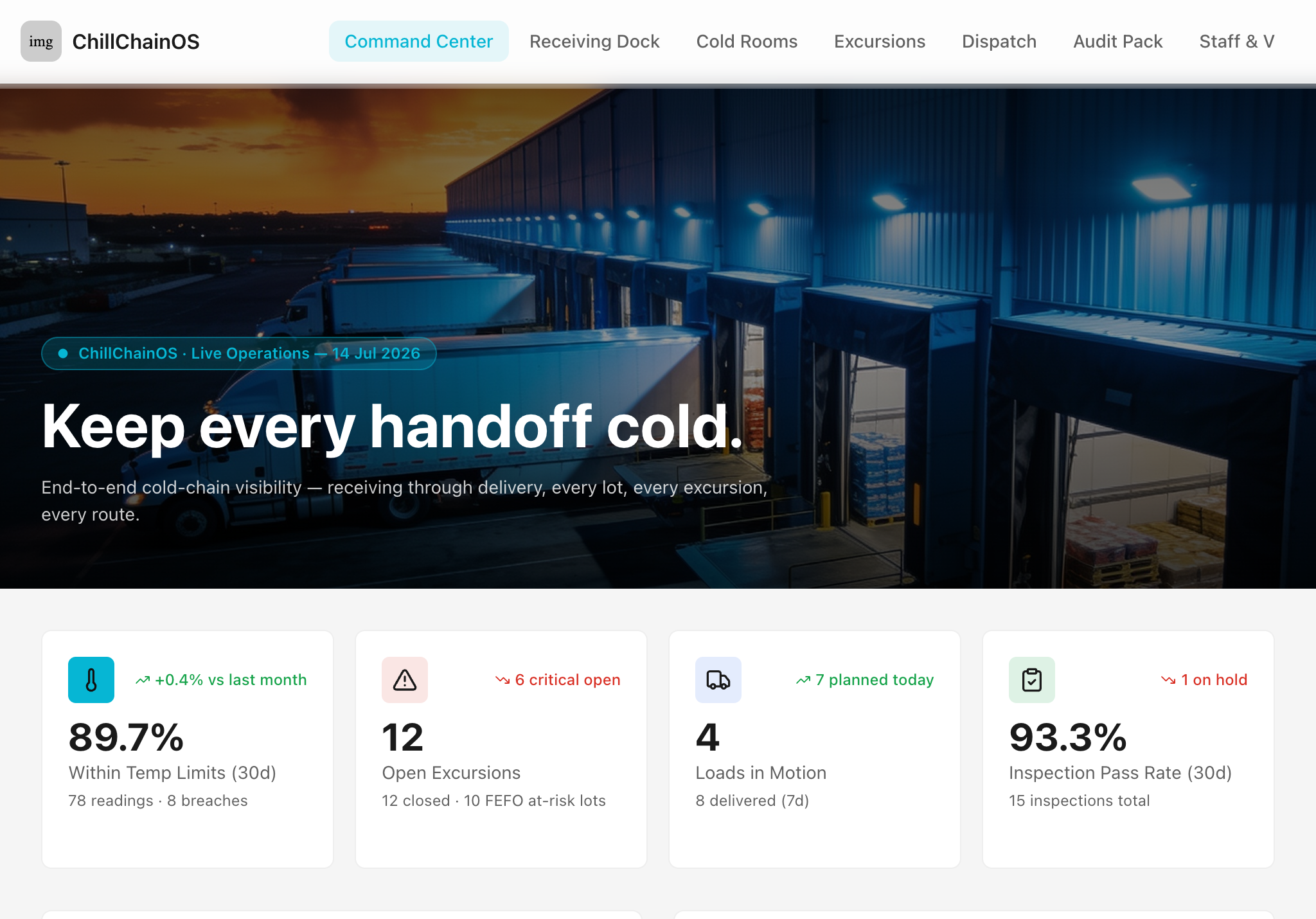 ChillChain OS — tablet screenshot