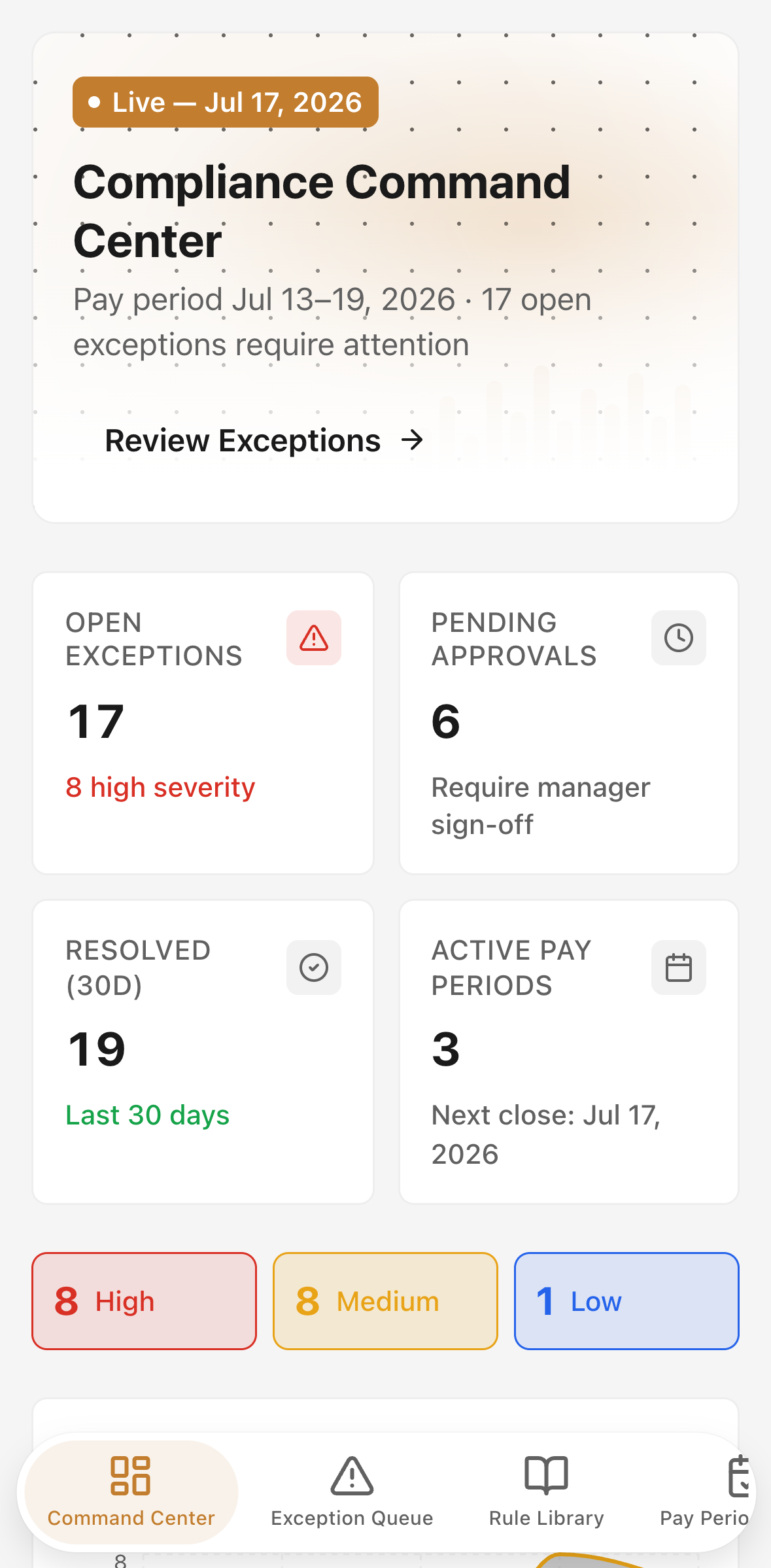 TimeGuard Compliance — mobile screenshot