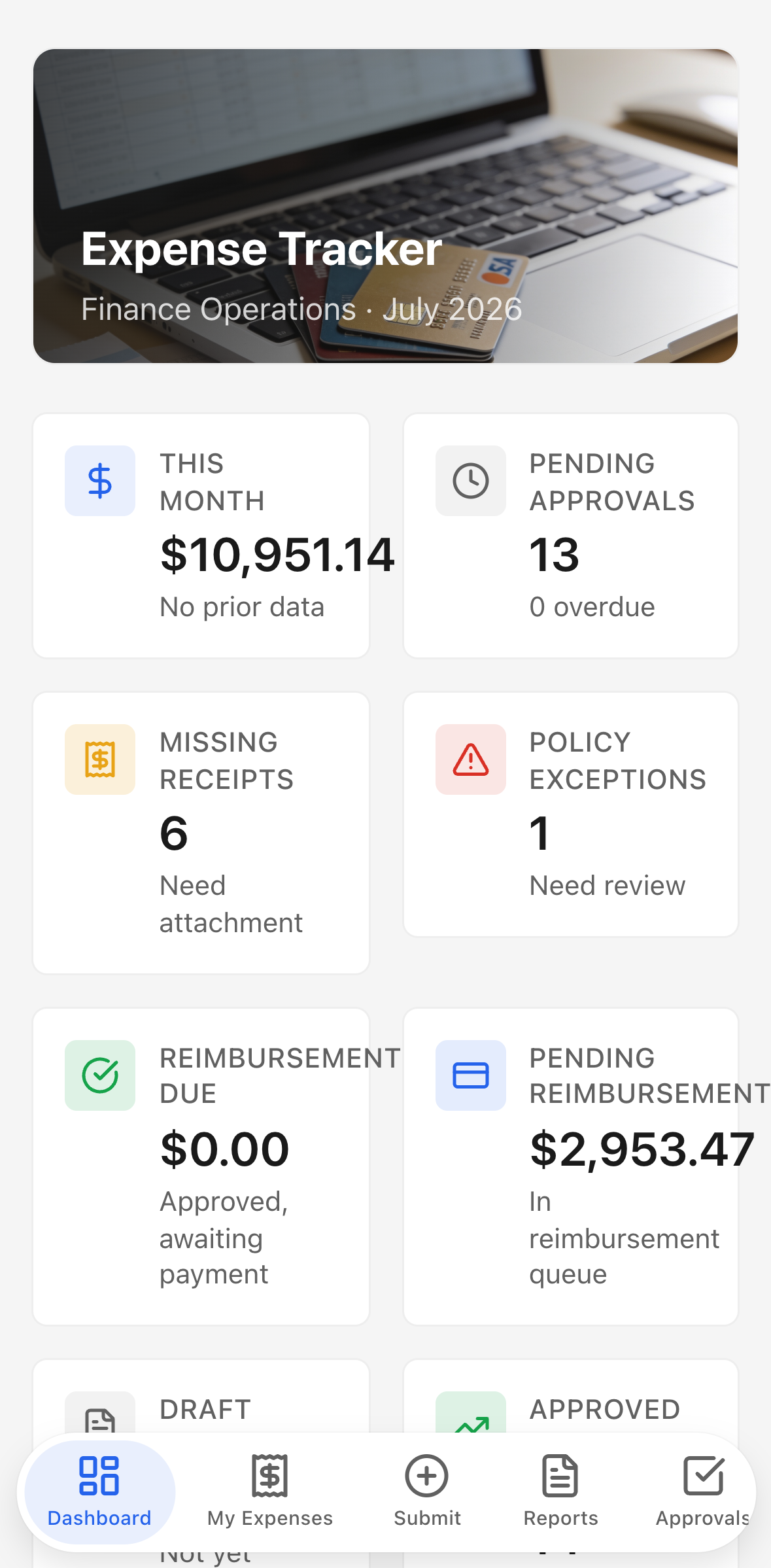 Expense Tracker — mobile screenshot