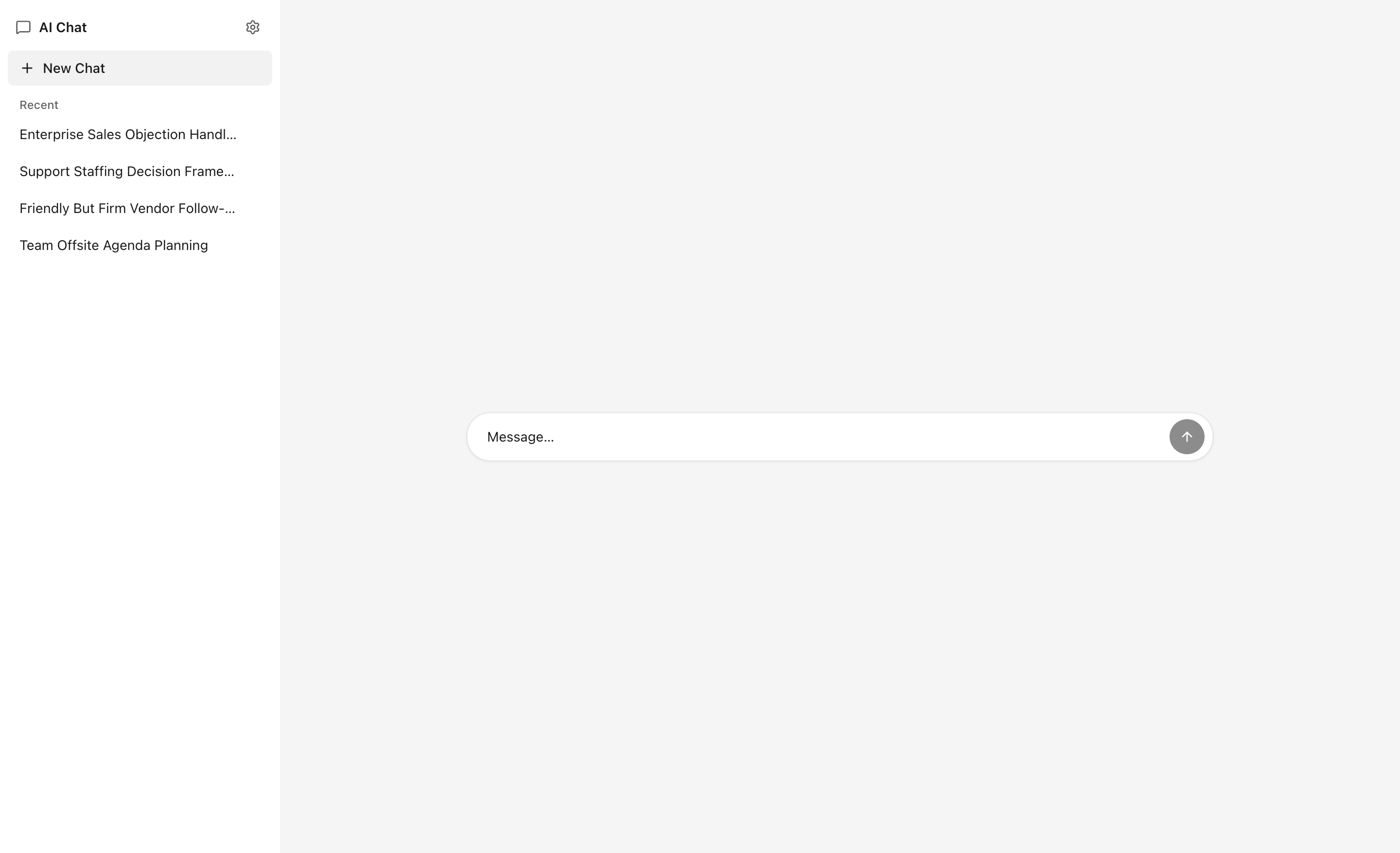 AI Chat — desktop screenshot