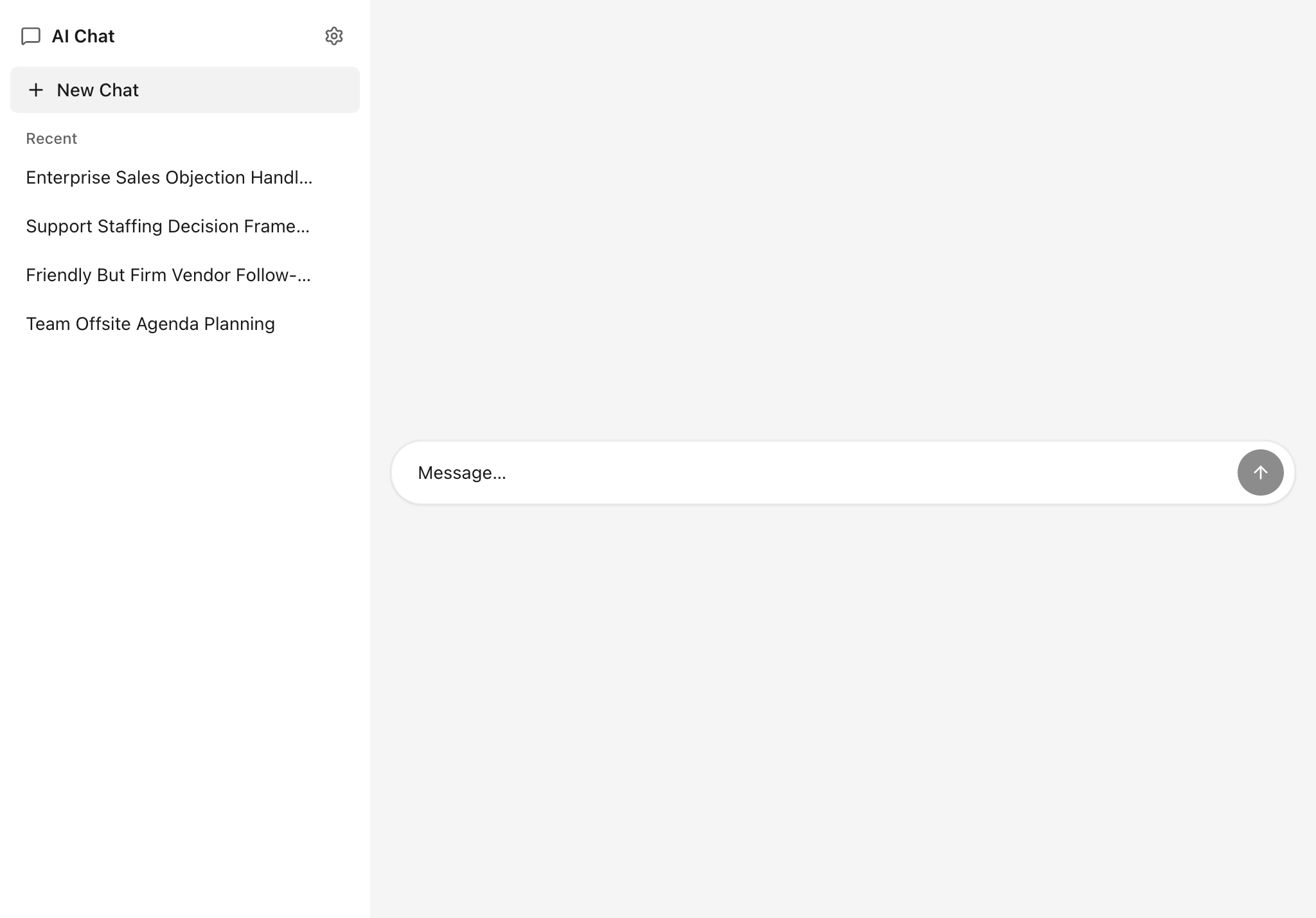 AI Chat — tablet screenshot
